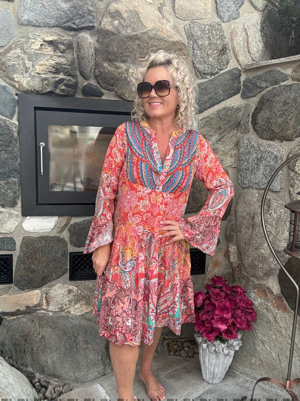Suki dress Aperol 