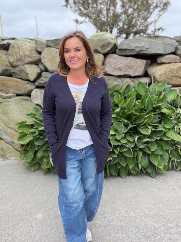 Agnes cardigan marineblå