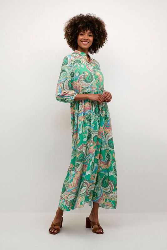 CRAlora Long Dress grønn