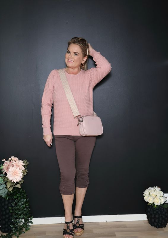 Bow capri brun 