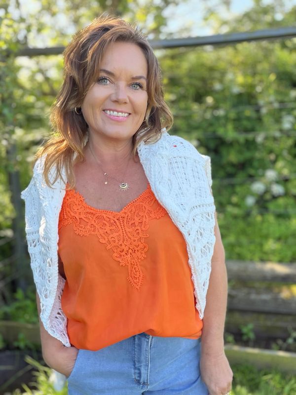 Anna topp orange