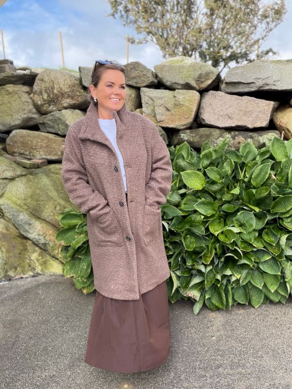 Ferddy wool coat walnut