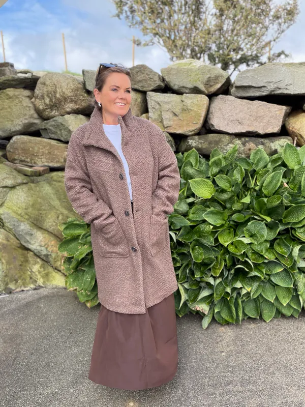 Ferddy wool coat walnut
