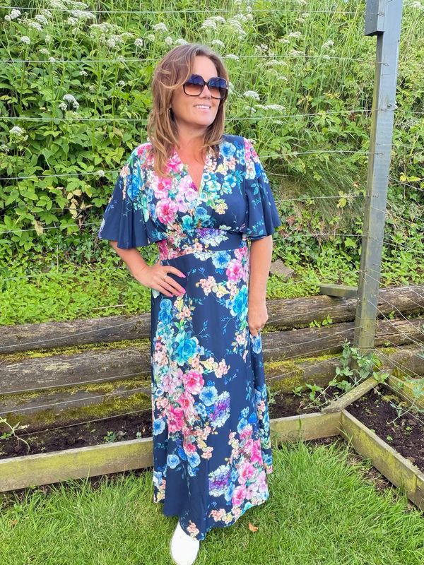 Pernille kjole navy
