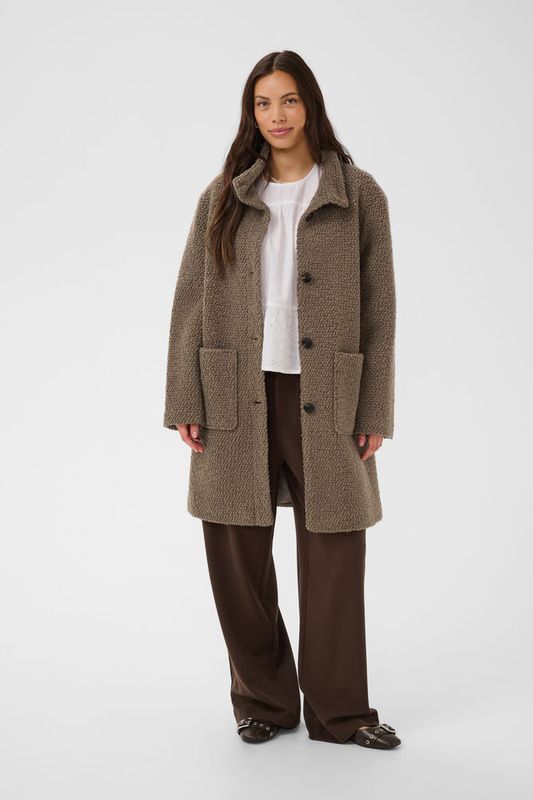 Ferddy wool coat walnut