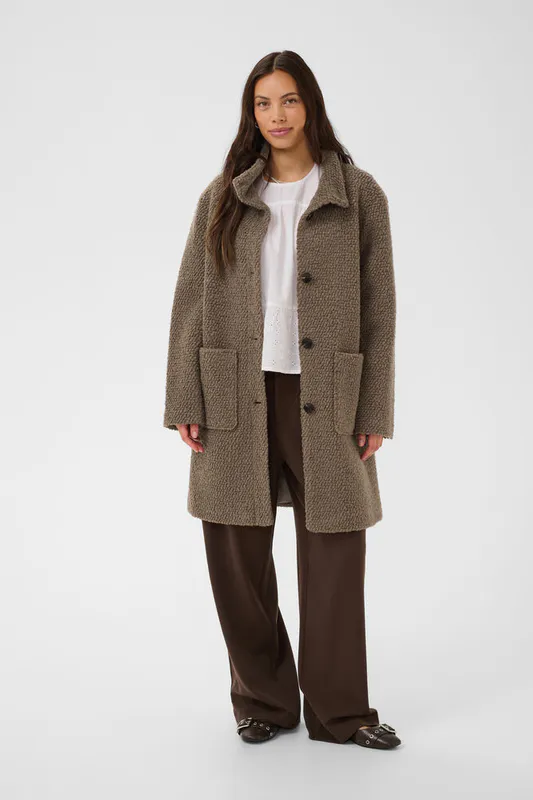 Ferddy wool coat walnut