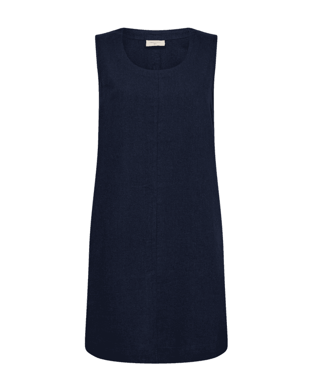 Lava dress  med knapper marine