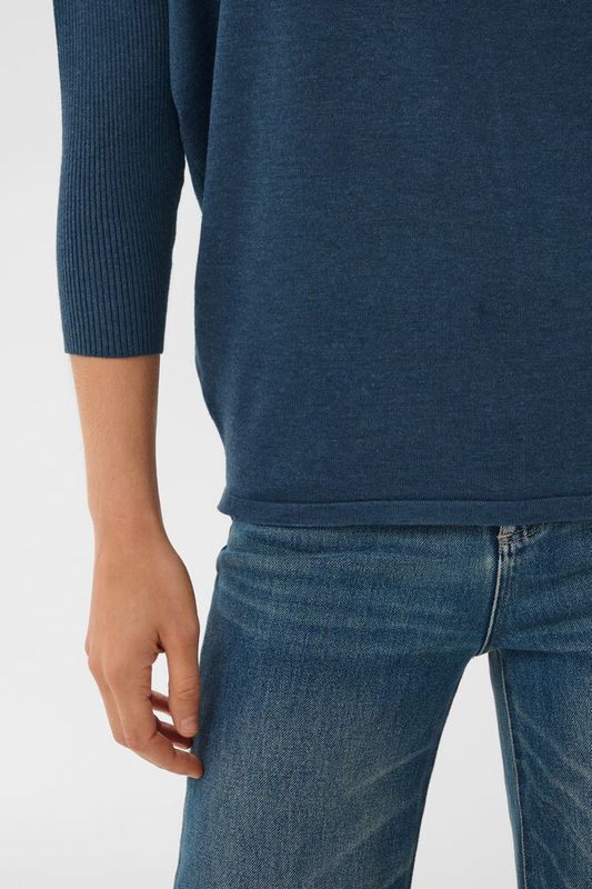 MilaSZ R-Neck Pullover Big Dipper Melange - Blue |