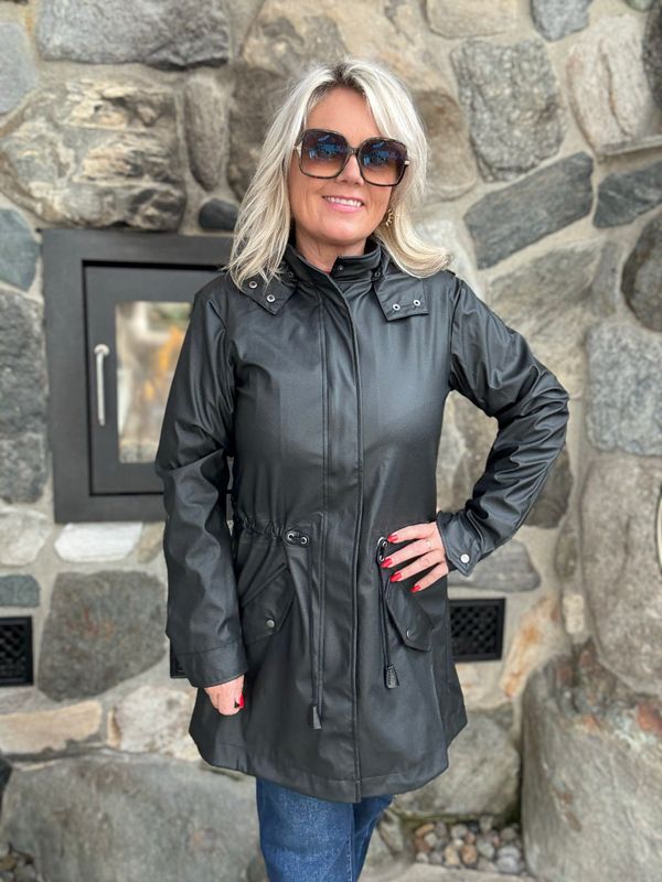 Alexa regnjakke sort