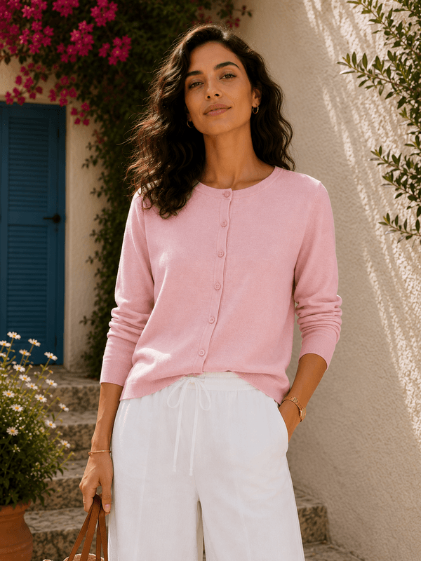 Mila cardigan  Ice  rosa 