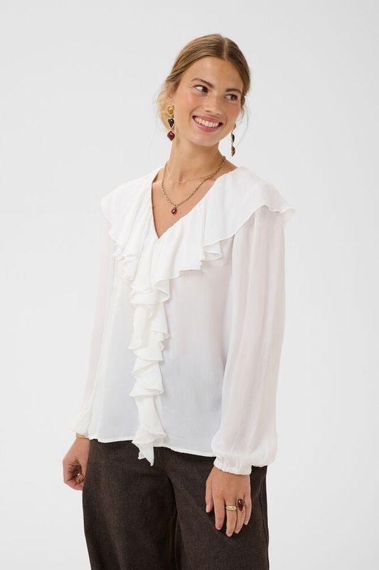 Beliv Blouse fra Cream snow white