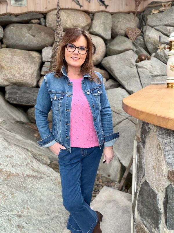 Rock denim lys dongeri