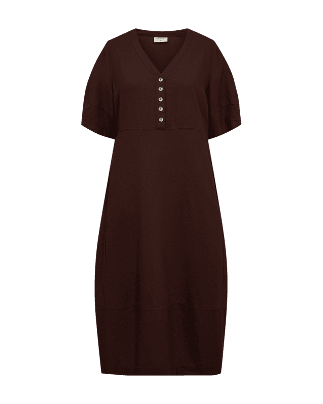 Lava kjole brun