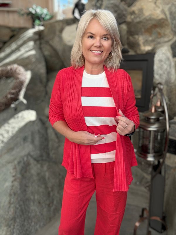 Claudisse cardigan rød