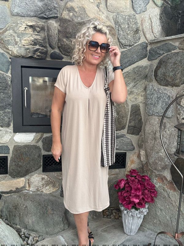 Floi dress taupe