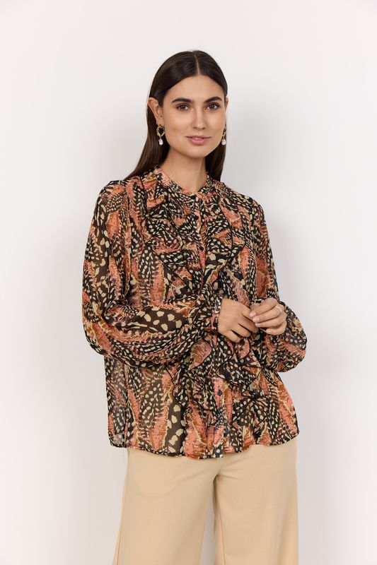 Piril bluse korall